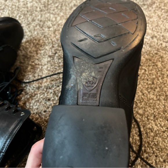 Ariat Heritage LaceUp Boot Size 12D Black Leather - Picture 8 of 11